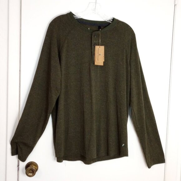 Tailor Vintage Other - Tailor Vintage Dark Heather Green Men's Henley Shirt